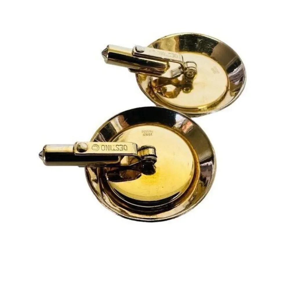 Signed‎ Destino Men's Cufflinks 1/20 12K Gold Filled 1